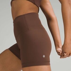 Lululemon Wundertrain High Rise Shorts  Brown Size 0